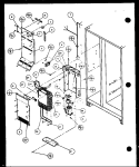 EVAP AIR HANDLING Diagram and Parts List for SXD22J P1116103W Amana Refrigerator