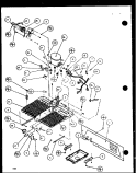 MACHINE COMPARTMENT Diagram and Parts List for SXD22J P1116103W Amana Refrigerator