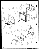 ICE AND WATER CAVITY Diagram and Parts List for SXD22J P1116103W Amana Refrigerator