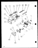 ICE BUCKET AND ICE MAKER Diagram and Parts List for SXD22J P1116103W Amana Refrigerator