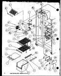 FZ SHELVING AND REF LIGHT Diagram and Parts List for 36278 P1121804W L Kenmore Refrigerator