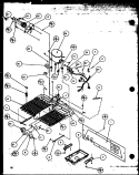 MACHINE COMPARTMENT (PAN COMP) Diagram and Parts List for 36508L P1121707W L Amana Refrigerator