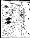 FZ SHELVING AND REF LIGHT Diagram and Parts List for SZDE25MPL P1121203W L Amana Refrigerator
