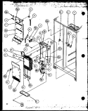 EVAP AND AIR HANDLING Diagram and Parts List for SZDE25MPL P1121203W L Amana Refrigerator