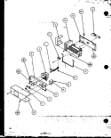 ICE BUCKER AND ICE MAKER Diagram and Parts List for SZDE25MPL P1121203W L Amana Refrigerator