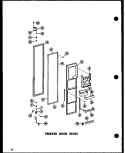 FZ DOOR PARTS Diagram and Parts List for SRN22N-A P6020178W A Amana Refrigerator