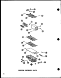 FZ INTERIOR PARTS Diagram and Parts List for SRN22N-A P6020178W A Amana Refrigerator