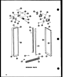 INTERIOR PARTS Diagram and Parts List for SRN22N-A P6020178W A Amana Refrigerator