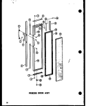 FZ DOOR ASSY Diagram and Parts List for SD19N P6023006W Amana Refrigerator