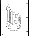 FZ DOOR PARTS Diagram and Parts List for SD19N P6023006W Amana Refrigerator