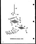 REF INTERIOR PARTS Diagram and Parts List for SD19N P6023006W Amana Refrigerator