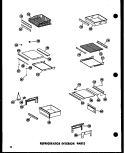REFINTERIOR PARTS Diagram and Parts List for SD19N P6023006W Amana Refrigerator