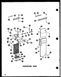 EVAP PARTS Diagram and Parts List for SD19N P6023006W Amana Refrigerator
