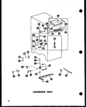 COMPRESSOR PARTS Diagram and Parts List for SD19N P6023006W Amana Refrigerator