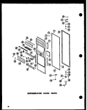 REF DOOR PARTS Diagram and Parts List for SRN22N-C P6023017W C Amana Refrigerator