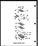 FZ INTERIOR PARTS Diagram and Parts List for SRN22N-C P6023017W C Amana Refrigerator