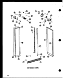 INTERIOR PARTS Diagram and Parts List for SRN22N-C P6023017W C Amana Refrigerator