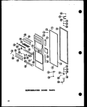 REF DOOR PARTS Diagram and Parts List for SRN22N-1-AG P6023078W G Amana Refrigerator