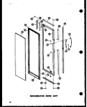 REF DOOR ASSY Diagram and Parts List for SRN22N-1-AG P6023078W G Amana Refrigerator