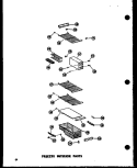 FZ INTERIOR PARTS Diagram and Parts List for SRN22N-1-AG P6023078W G Amana Refrigerator