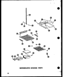 REF INTERIOR PARTS Diagram and Parts List for SRN22N-1-AG P6023078W G Amana Refrigerator