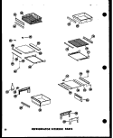 REF INTERIOR PARTS Diagram and Parts List for SRN22N-1-AG P6023078W G Amana Refrigerator