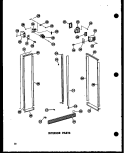 INTERIOR PARTS Diagram and Parts List for SRN22N-1-AG P6023078W G Amana Refrigerator