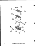 FZ INTERIOR PARTS Diagram and Parts List for SRI19B P7332048W Amana Refrigerator