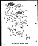 REF INTERIOR PARTS Diagram and Parts List for SRI19B P7332048W Amana Refrigerator