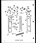 INTERIOR PARTS Diagram and Parts List for SRI19B P7332048W Amana Refrigerator