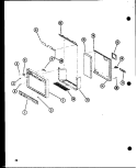 Page 12 Diagram and Parts List for SRI19B P7332048W Amana Refrigerator