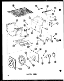 CAVITY ASSY Diagram and Parts List for SRI19B P7332048W Amana Refrigerator