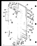 REF DOOR ASSY Diagram and Parts List for SR19F1L P7700008W L Amana Refrigerator