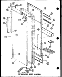REF DOOR ASSY Diagram and Parts List for SLI22F1L P7700013W L Amana Refrigerator