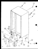 DRAIN AND ROLLERS Diagram and Parts List for SCDE25J P7870104W Amana Refrigerator