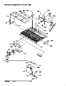 Machine Compartment & Muffler Assy Diagram and Parts List for SRDE528VW-P1320403WW  Amana Refrigerator