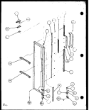 FZ DOOR Diagram and Parts List for SL25J P1104026W Amana Refrigerator