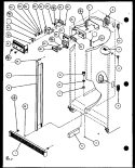 REF Diagram and Parts List for SL25J P1104026W Amana Refrigerator