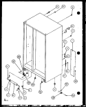 ROLLERS AND BACK COMPARTMENT Diagram and Parts List for SL25J P1104026W Amana Refrigerator