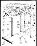 REF Diagram and Parts List for SC25JP P1104028W Amana Refrigerator