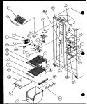 FZ SHELVING AND REF LIGHT Diagram and Parts List for SXD22J P7870119W Amana Refrigerator