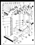 REF / FZ CONTROLS AND CABINET PART Diagram and Parts List for SXD22J P7870119W Amana Refrigerator
