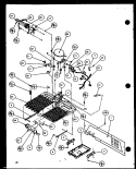 MACHINE COMPARTMENT Diagram and Parts List for SXD22J P7870119W Amana Refrigerator