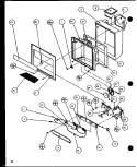 ICE AND WATER CAVITY Diagram and Parts List for SXD22J P7870119W Amana Refrigerator