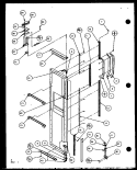 FZ DOOR HINGE AND TRIM PARTS Diagram and Parts List for SCD25JP P7870117W Amana Refrigerator