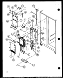 EVAP AND AIR HANDLING Diagram and Parts List for SCD25JP P7870117W Amana Refrigerator
