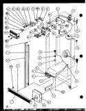 REF Diagram and Parts List for SLD22JB P7870133W Amana Refrigerator