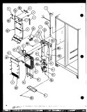 EVAP AND AIR HANDLING Diagram and Parts List for SLD22JB P7870133W Amana Refrigerator