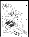 MACHINE COMPARTMENT Diagram and Parts List for SLD22JB P7870133W Amana Refrigerator