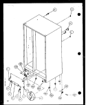 DRAIN AND ROLLERS Diagram and Parts List for SLD22JB P7870133W Amana Refrigerator